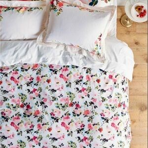 Anthropologie Duvet Cover Only: Helen Dealtry Floral, Queen, Good